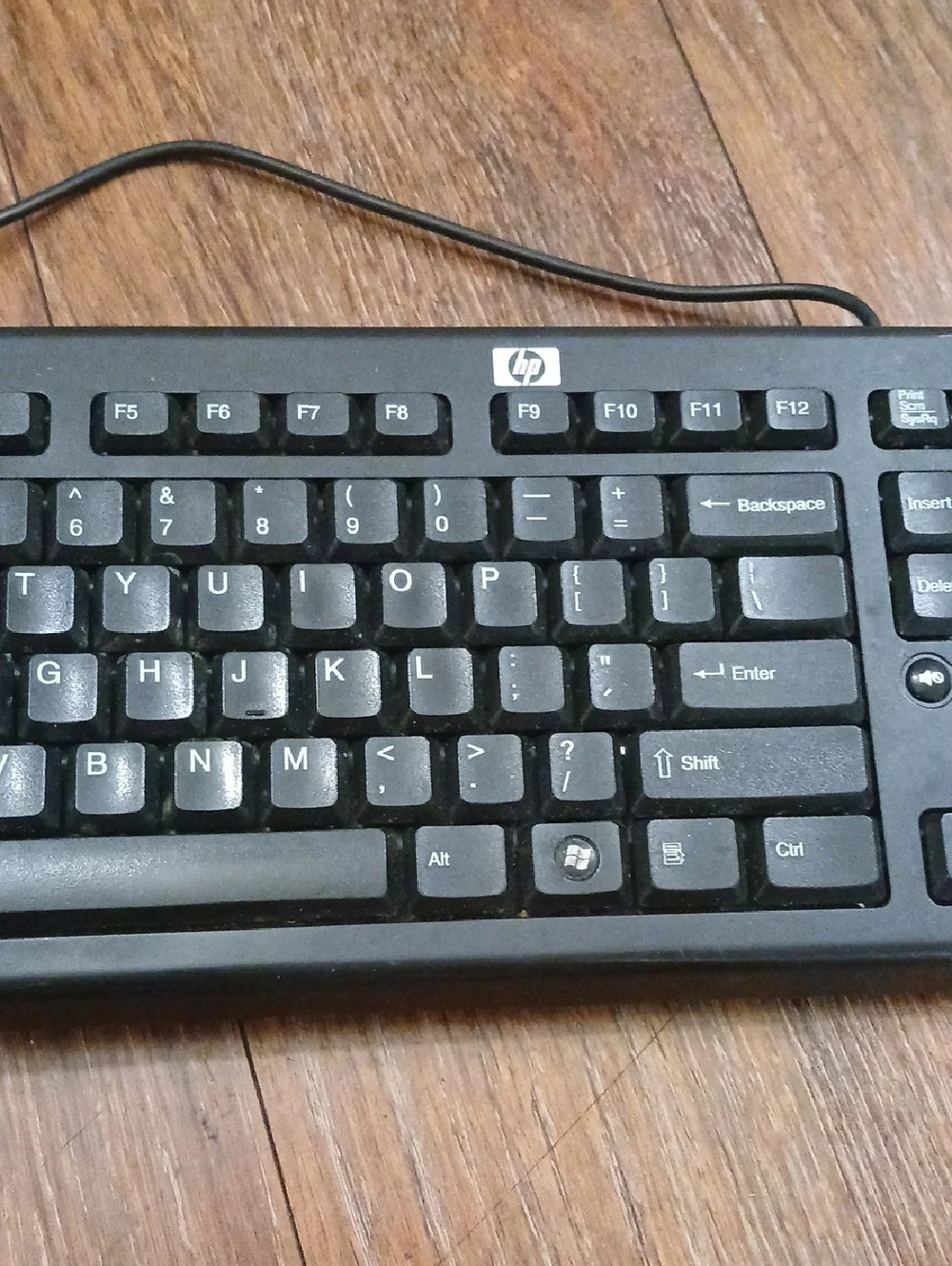HP Black USB Wired Desktop Keyboard